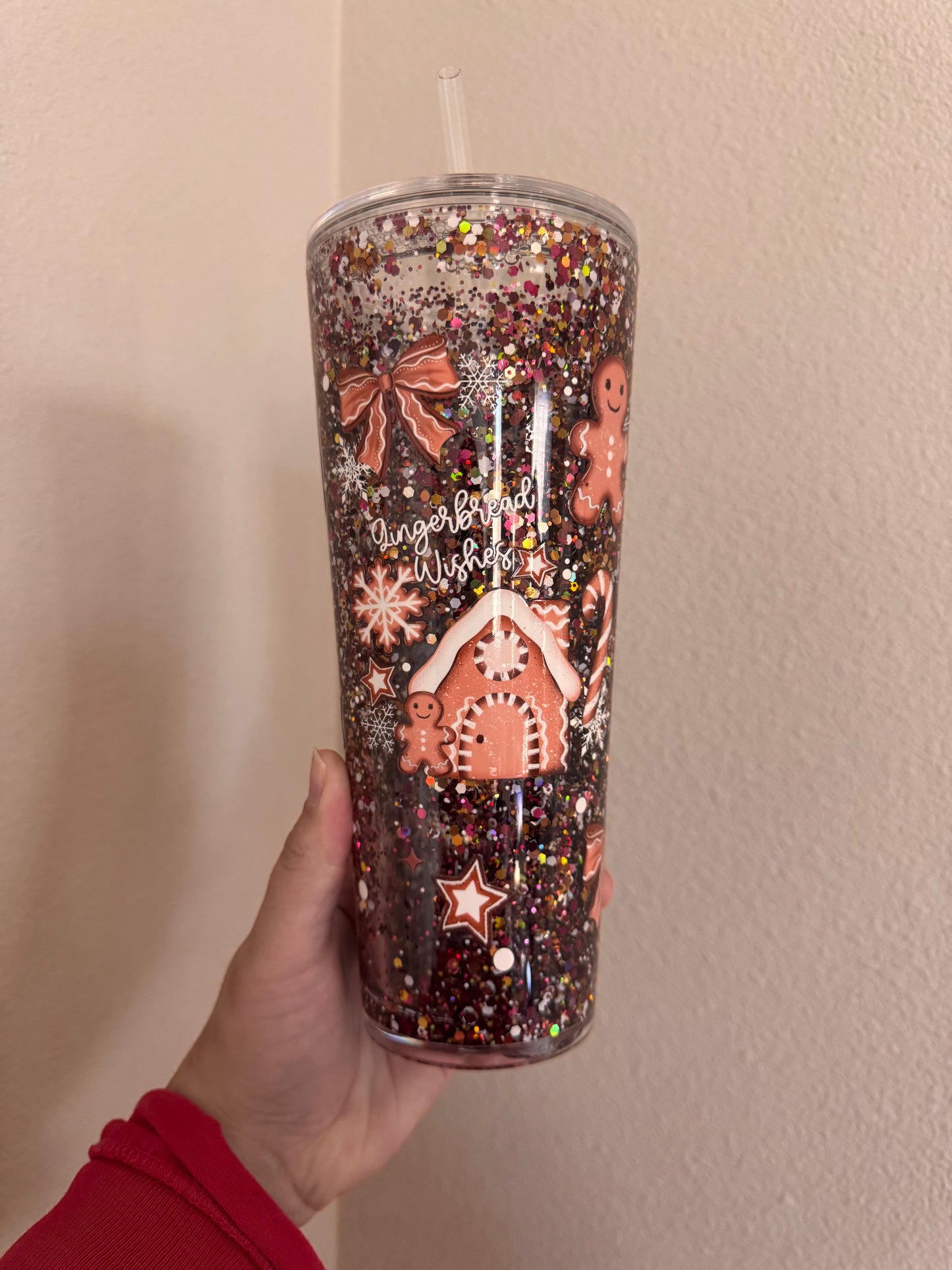 Gingerbread Wishes 24oz Tumbler RTS