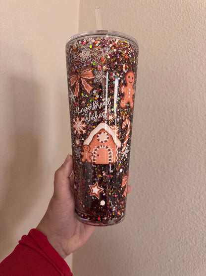 Gingerbread Wishes 24oz Tumbler RTS