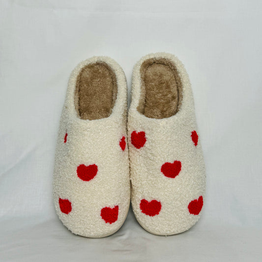 Mini Red Hearts Slippers