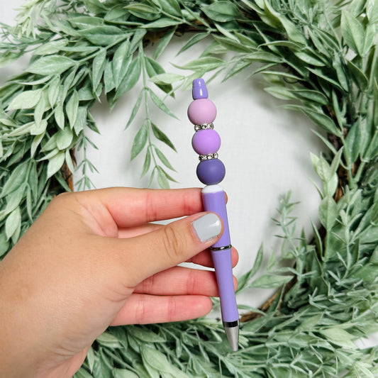 Lavender Dreams Beaded Pen