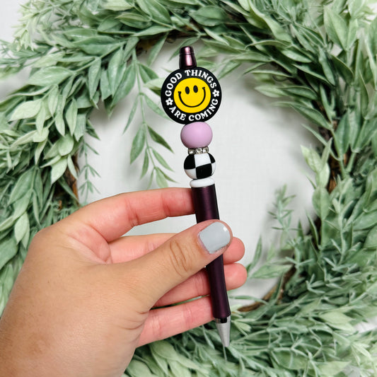 Good Things are Coming Beaded Pen