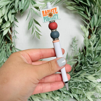 Radiate Positivity Beaded Pen