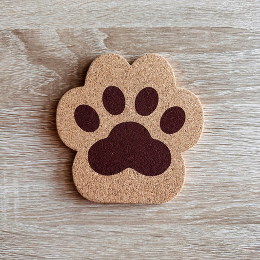 Dog Paw Cork Coaster