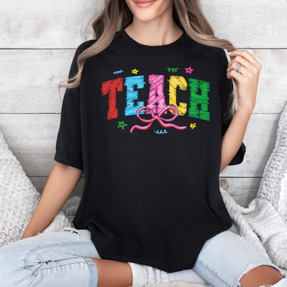 Doodled Teach T-shirt