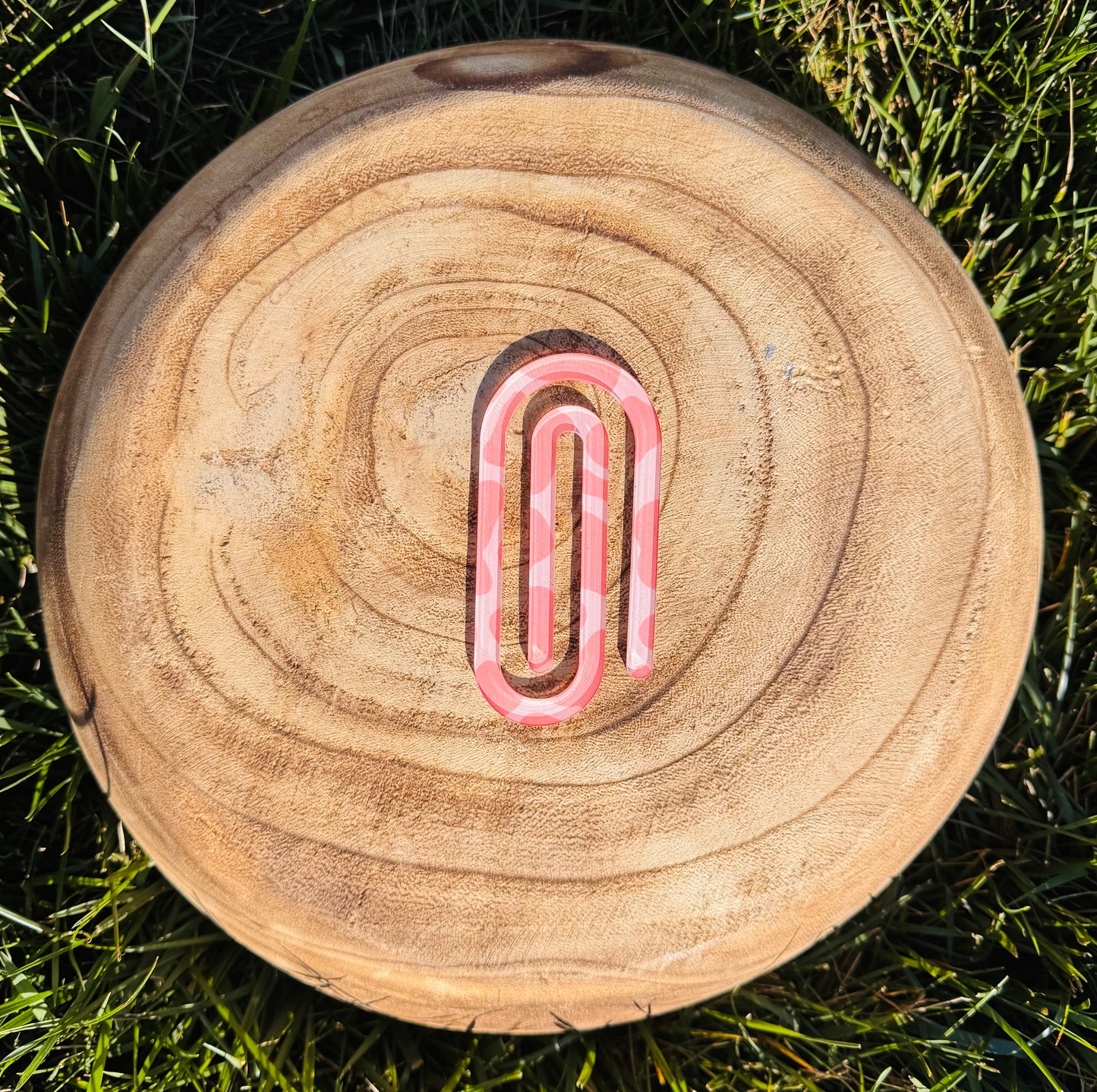 Pink Cow Print Paper Clip
