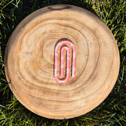 Pink Cow Print Paper Clip