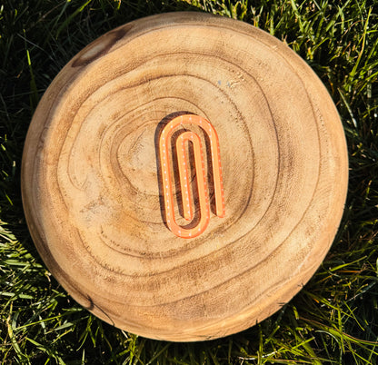 Light Orange Bohemian Paper Clip