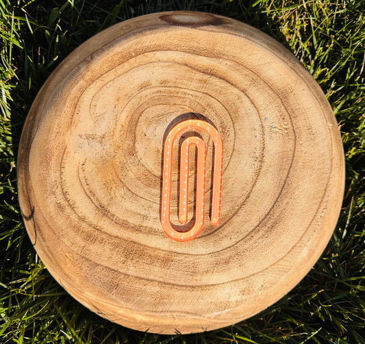 Light Orange Bohemian Paper Clip