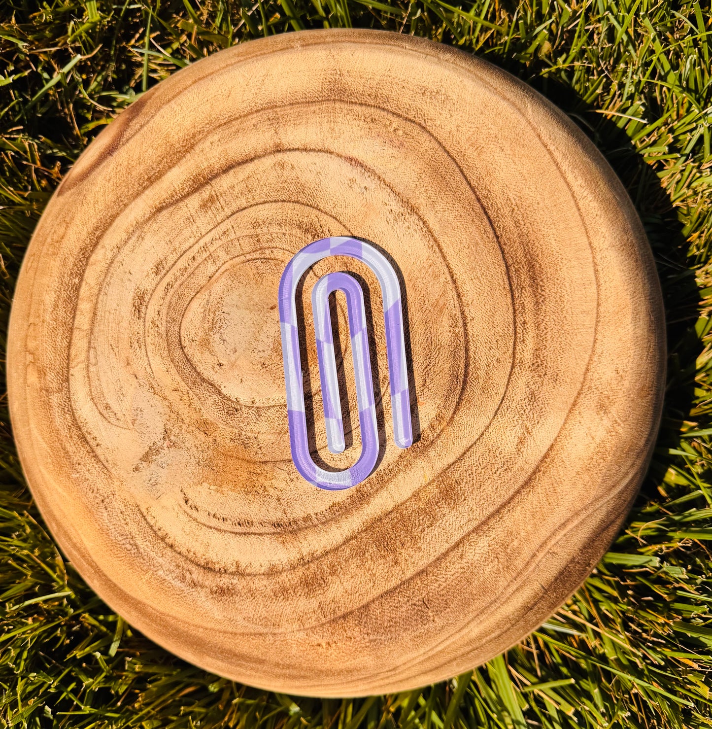 Checkered Print Paper Clip
