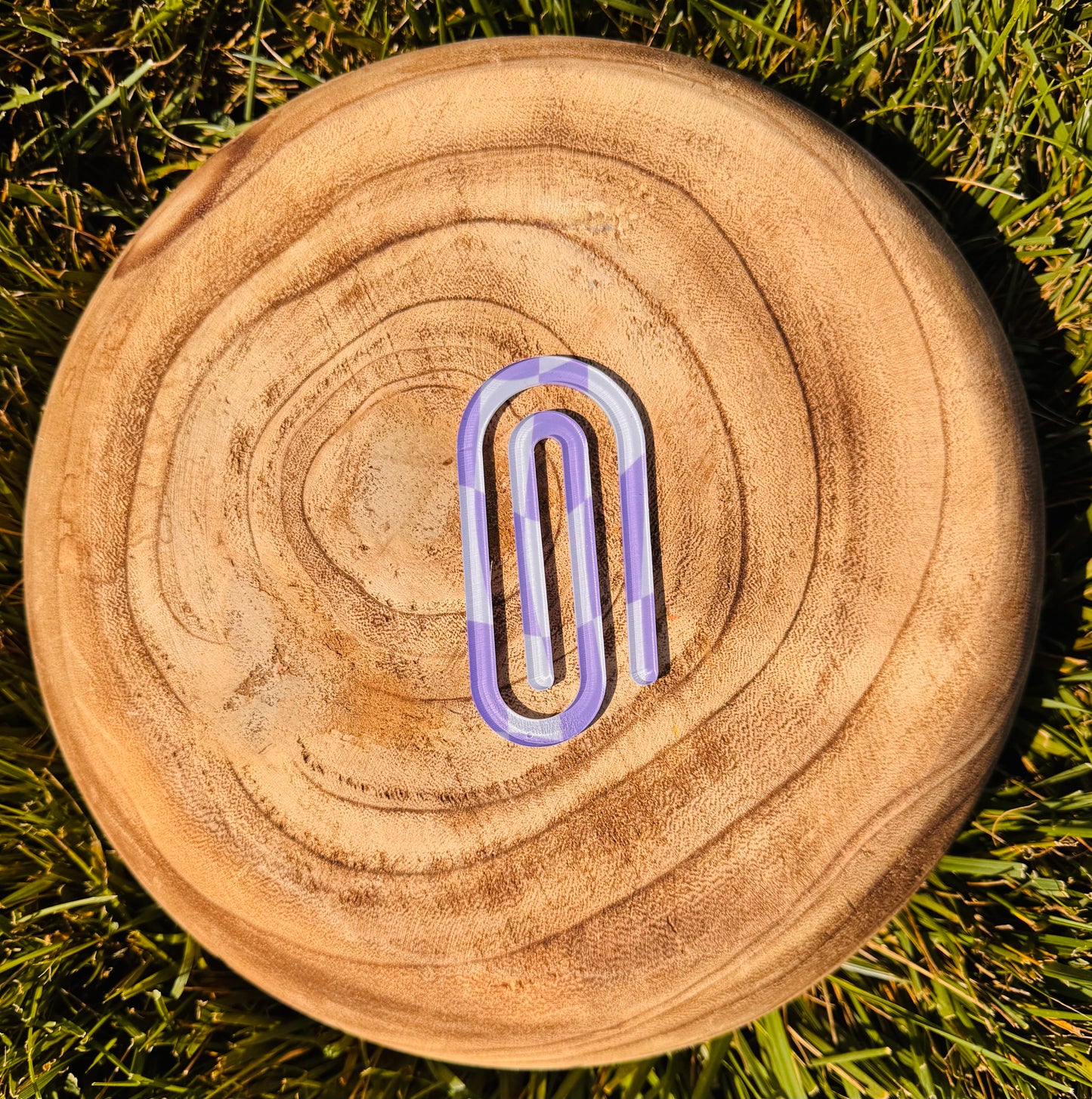 Checkered Print Paper Clip