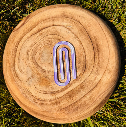 Checkered Print Paper Clip