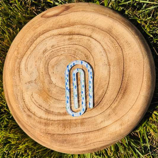 Blue Flower Fields Paper Clip