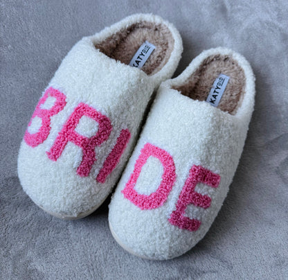 Pink Bride Slippers