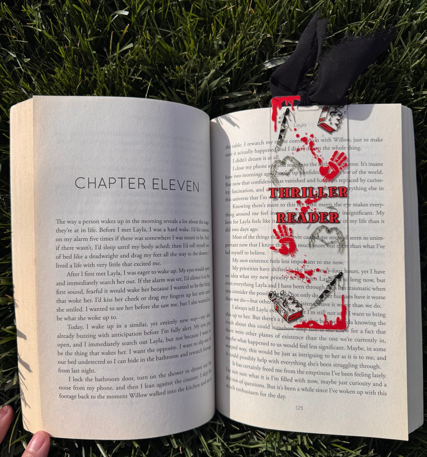 Thriller Reader Bookmark