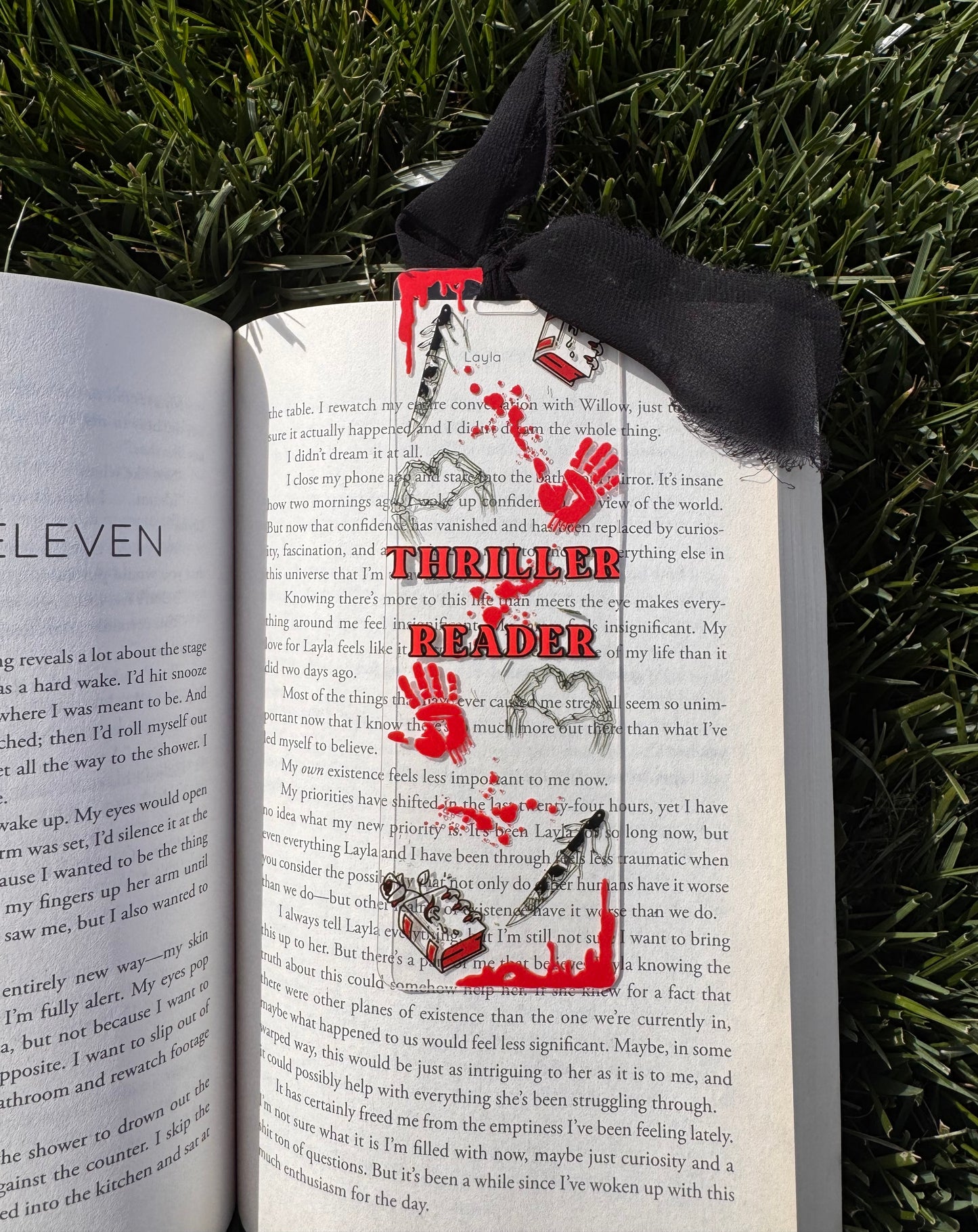 Thriller Reader Bookmark