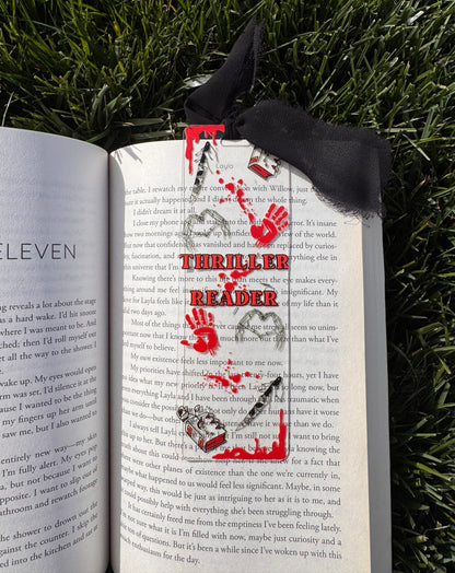 Thriller Reader Bookmark