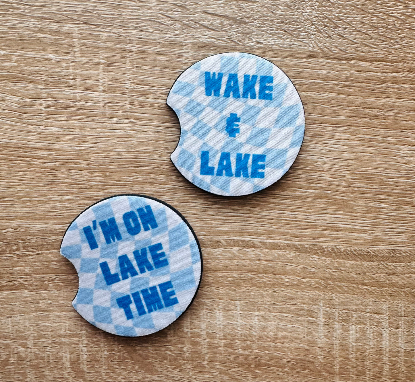 Lake Time Please Car Coaster