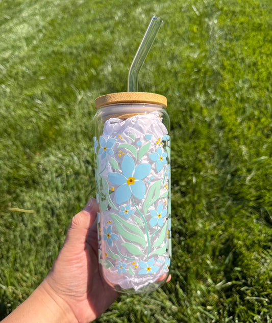Blue Spring Floral 20oz Tumbler